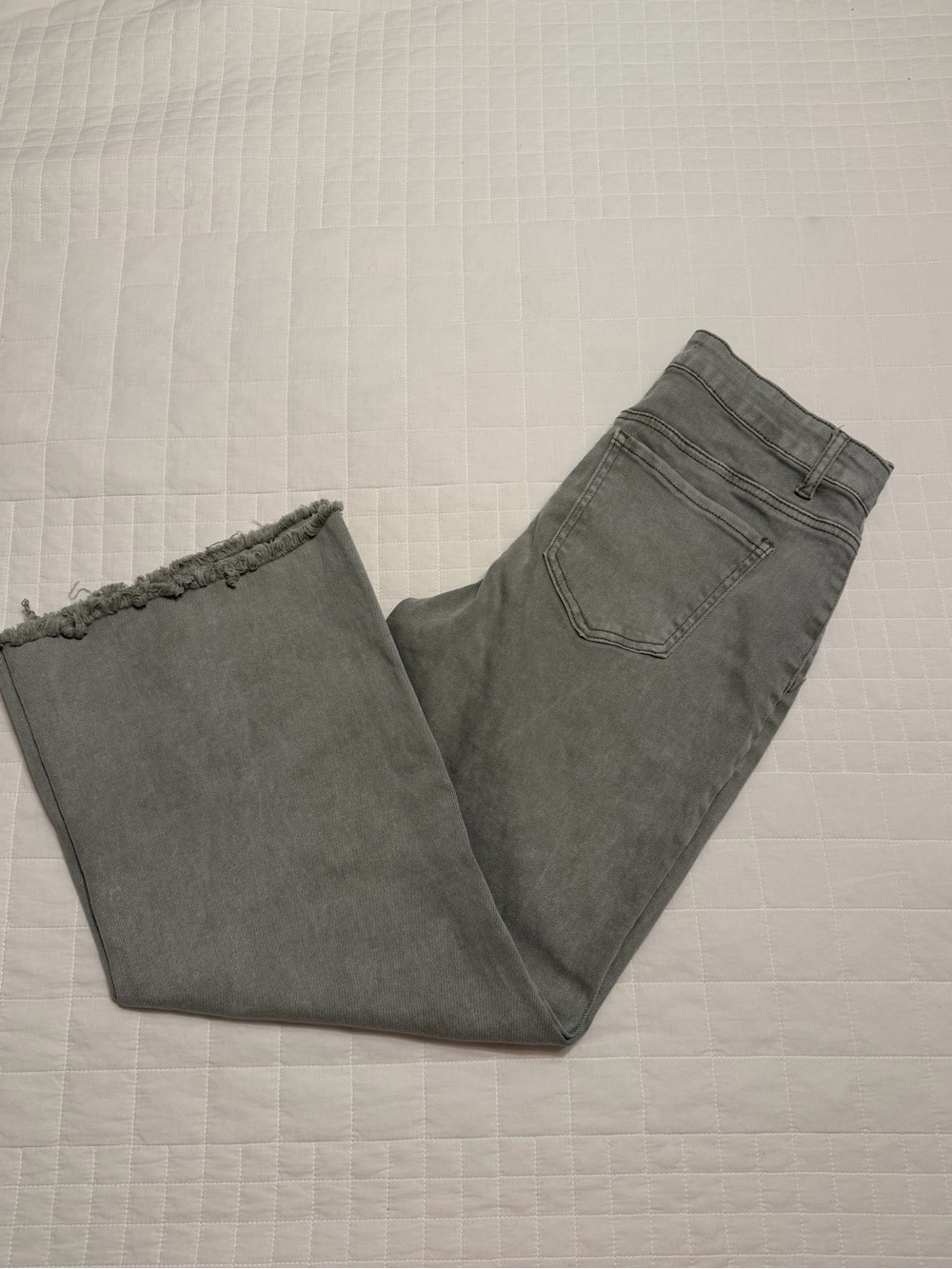 Zenana Frayed-Hem Wide Leg Jeans